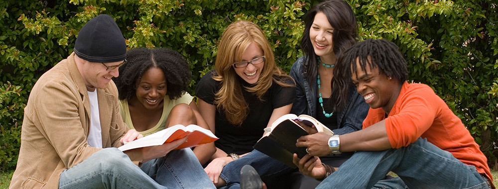 Group of Multicultural Students Outside Group of Multicultural Students Outside