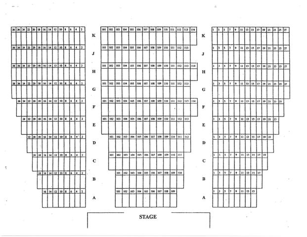Henderson Fine Arts Center Seating Chart