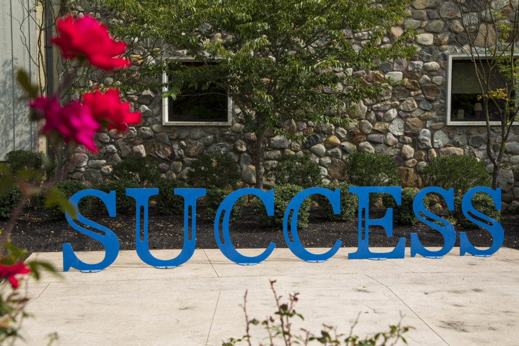 Success Sign on campus