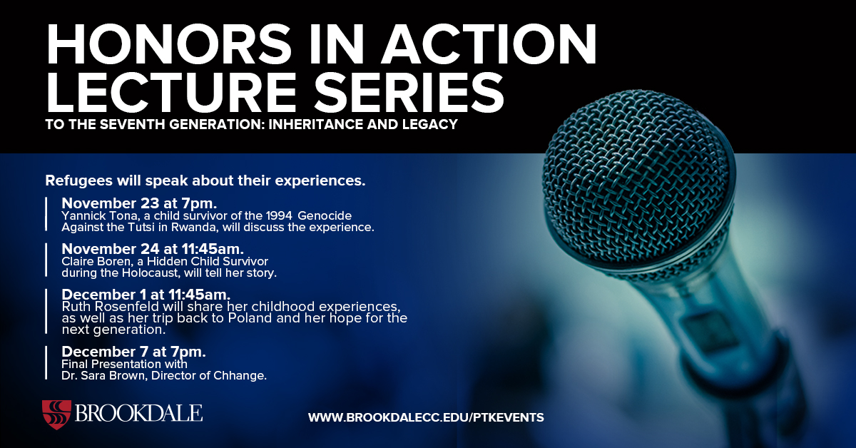 Flyer for the event with a picture of a mic.