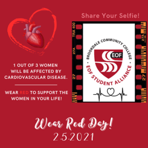 Flyer for Wear Red Day