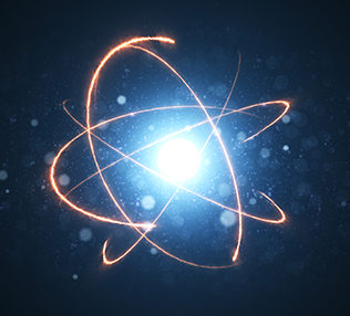 Energy atom close up
