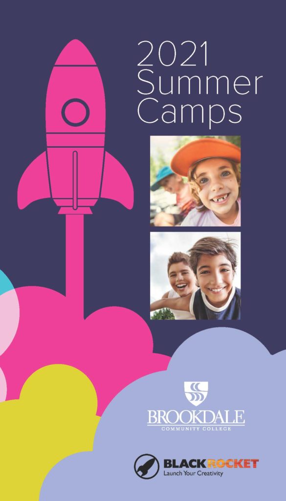 2021 Brookdale Cummer camps, 4 kids happy and smiling, Black Rocket