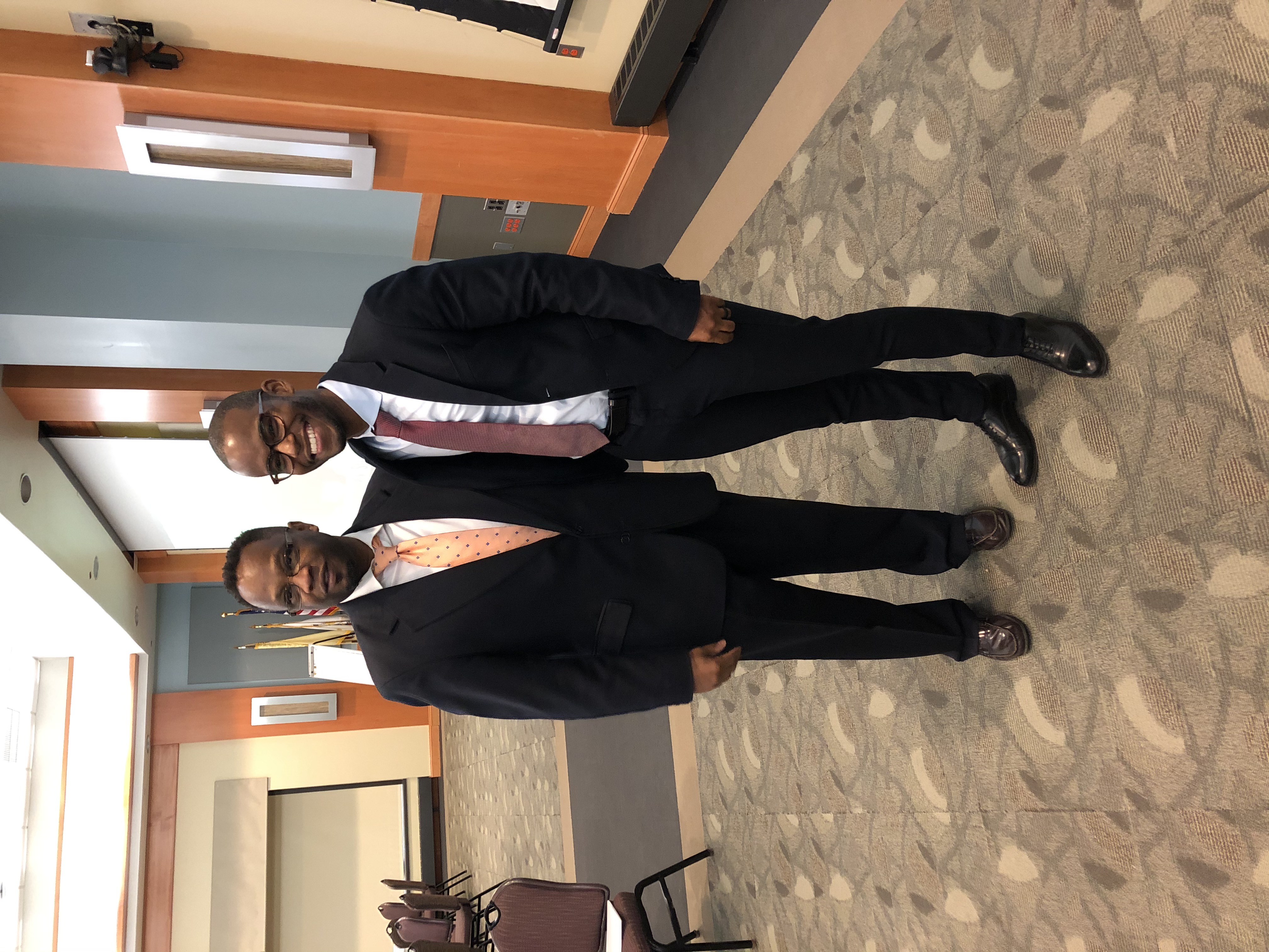 Dr. Brian Roper alongside Fidel Wilson.