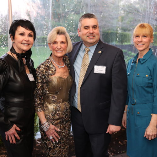 Co chairs Candy Langan-Sattenspiel and Carol STillwell with President David Stout and Vice President of Advancement Nancy Kaari