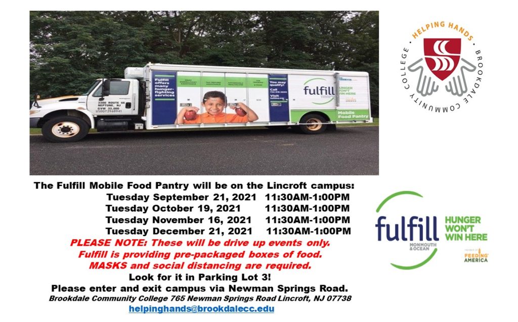 Picture of the Fulfill truck and the upcoming dates.