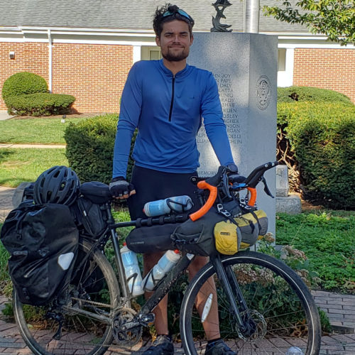 Picture of Nick Novotny with his bike.