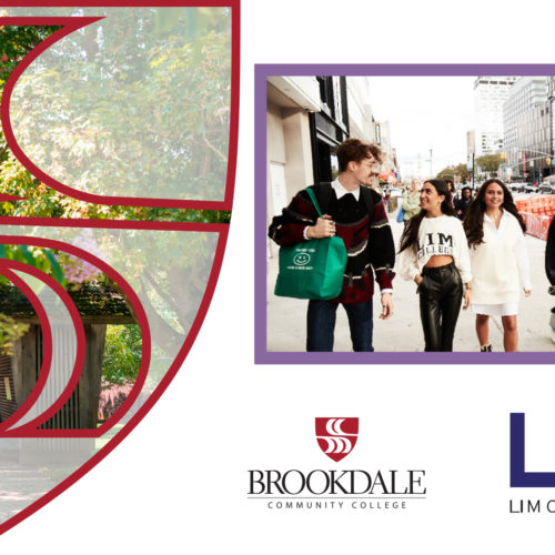new york city campus of LIM college, and Brookdale shield over campus
