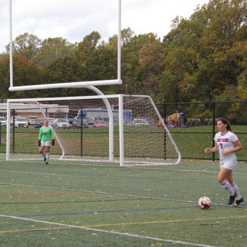 on the soccer field