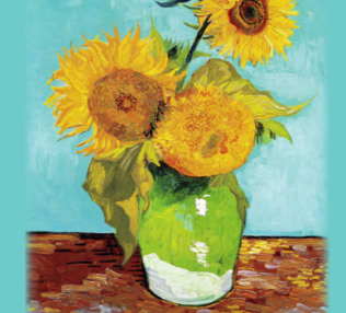 Van gogh sunflower still painting
