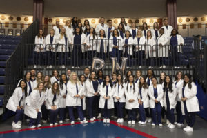 Group of 57 nurses at their pinning ceremony