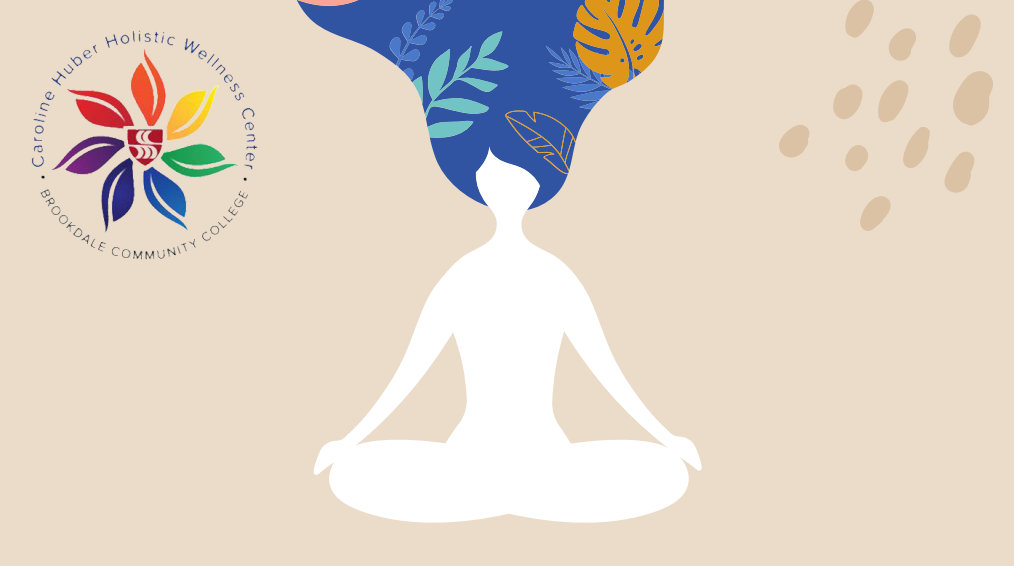 Graphic design of yoga and colorful logo.