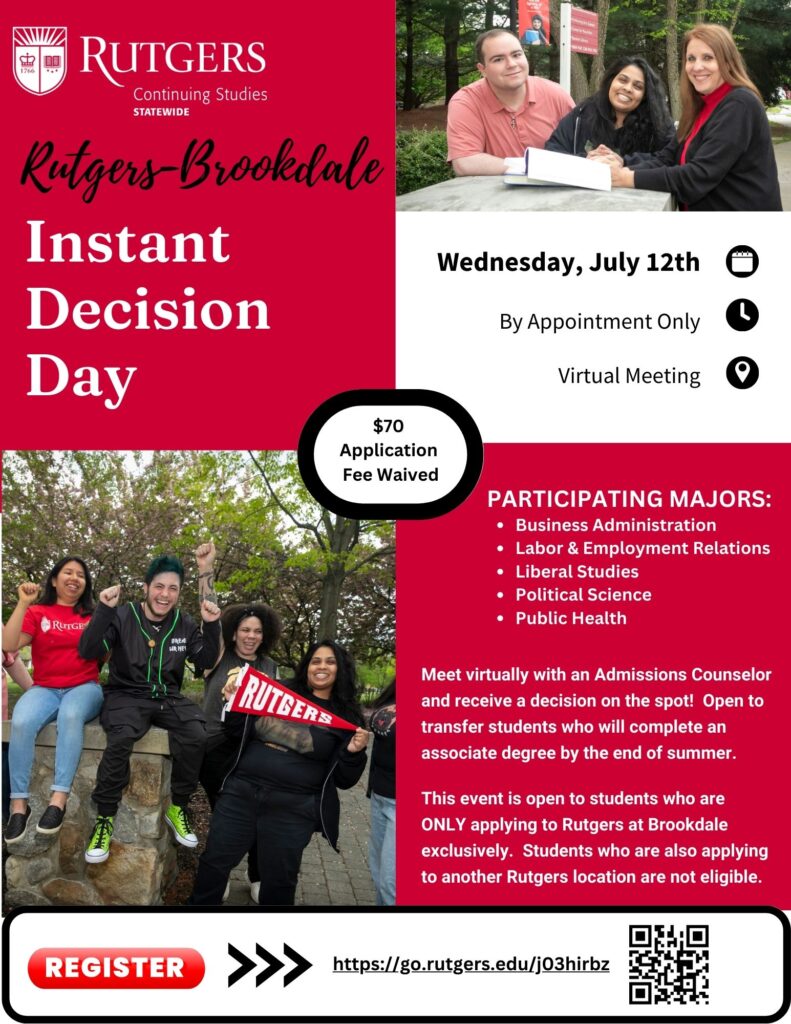 Flyer for the event with pictures of students.