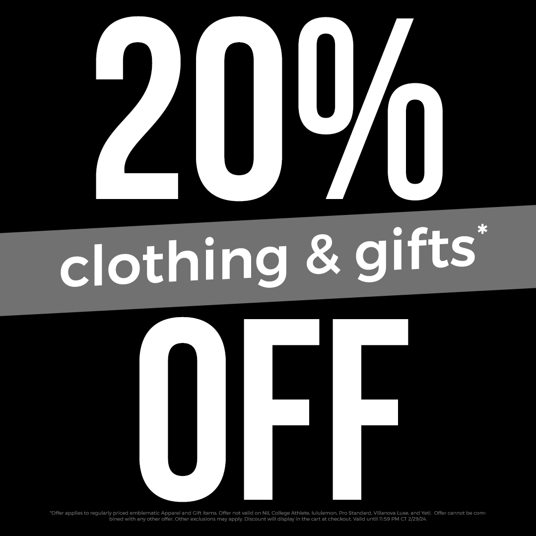 20% Off clothing & gifts