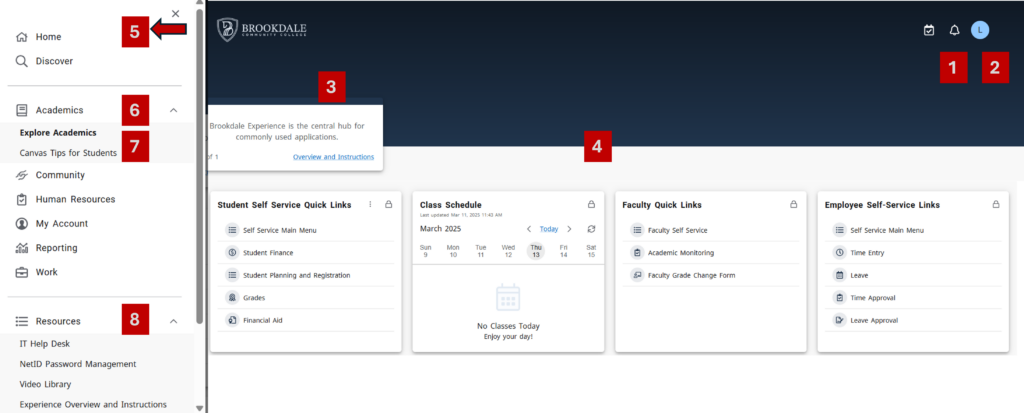Experience Navigation Overview