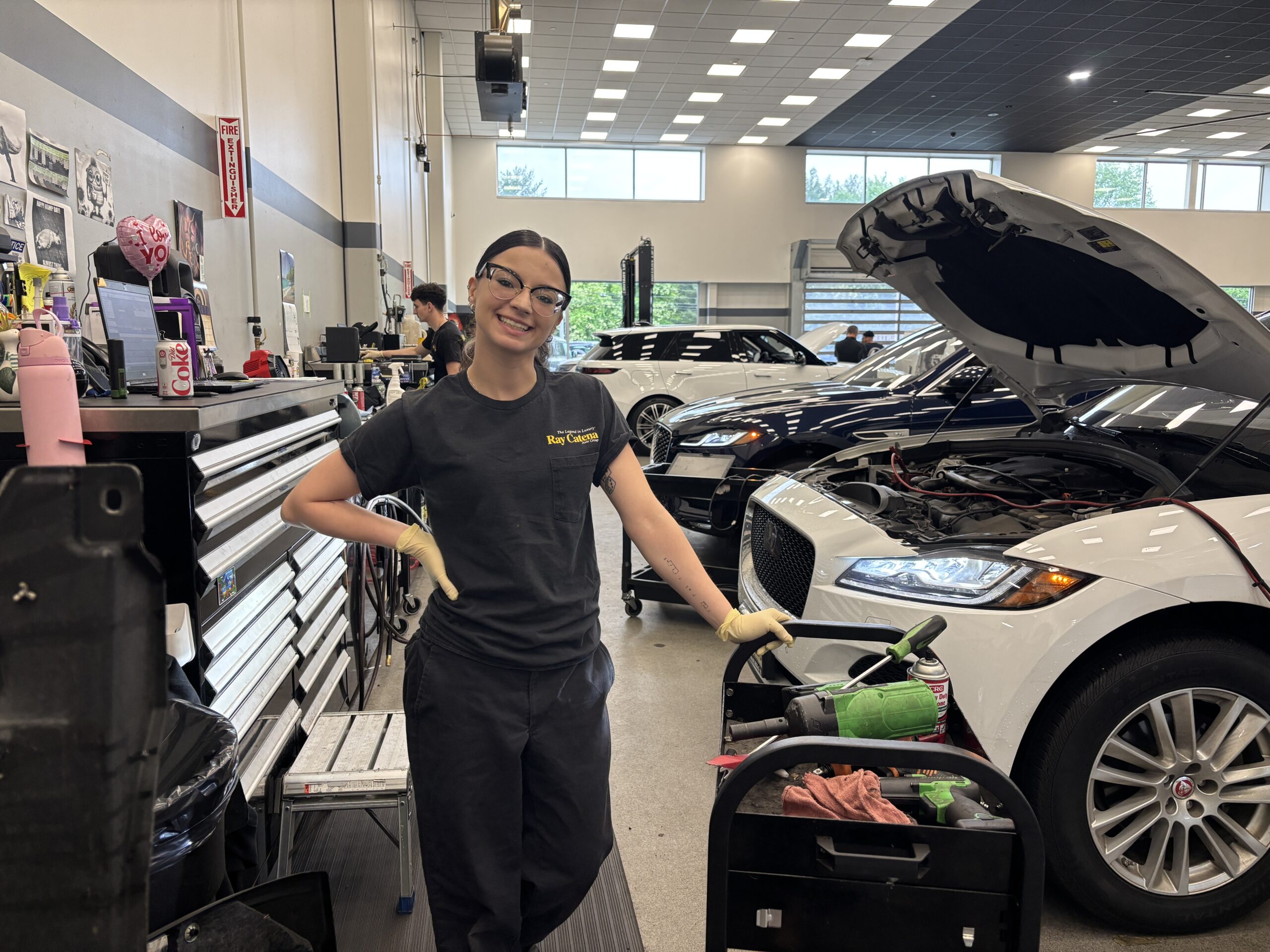 Alum Alexandra Marciniak Breaking Barriers Under the Hood - Brookdale  Community College