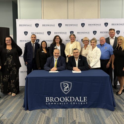 Stockton Transfer Pathway signing with presidents and board