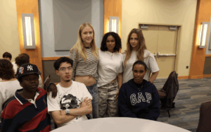 Danish students visiting Brookdale Community College
