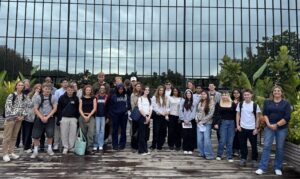 The Danish students and Brookdale Community College Hospitality Management students at Bell Works!