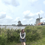 Jessica Wishnick in Amsterdam on a Study Abroad Trip with Brookdale Community College