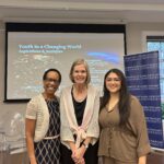 Katherine Carias with Janice Thomas at Columbia University reception launching the publication of the YCW findings.