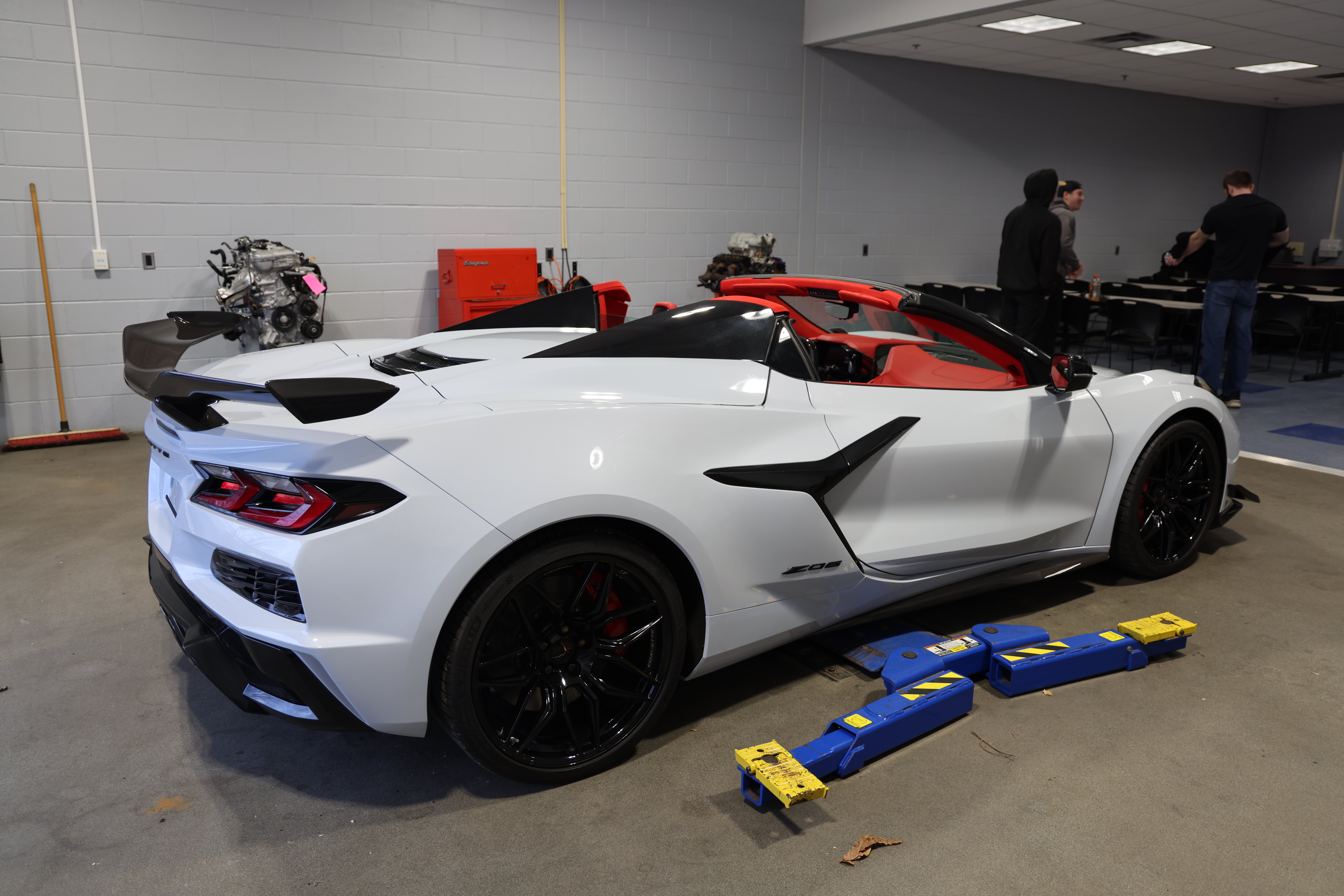 Corvette in Automotive Technology class at Brookdale Community College