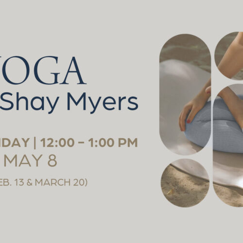 Yoga Dates for the Spring at the Caroline Huber Wellnes Center at Brookdale Community College.