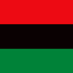 Pan-African Flag, red, black and green horizontal stripes