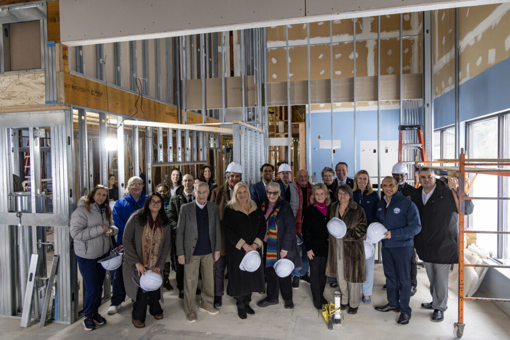 Parker Family Health Center Dental Clinic hard hat event at Brookale Community College