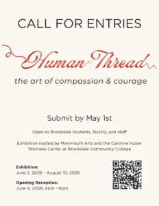 Human Thread: The Art of Compassion & Courage event flyer describing the event.