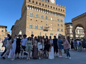 Brookdale Community College students in Florence Studying Abroad