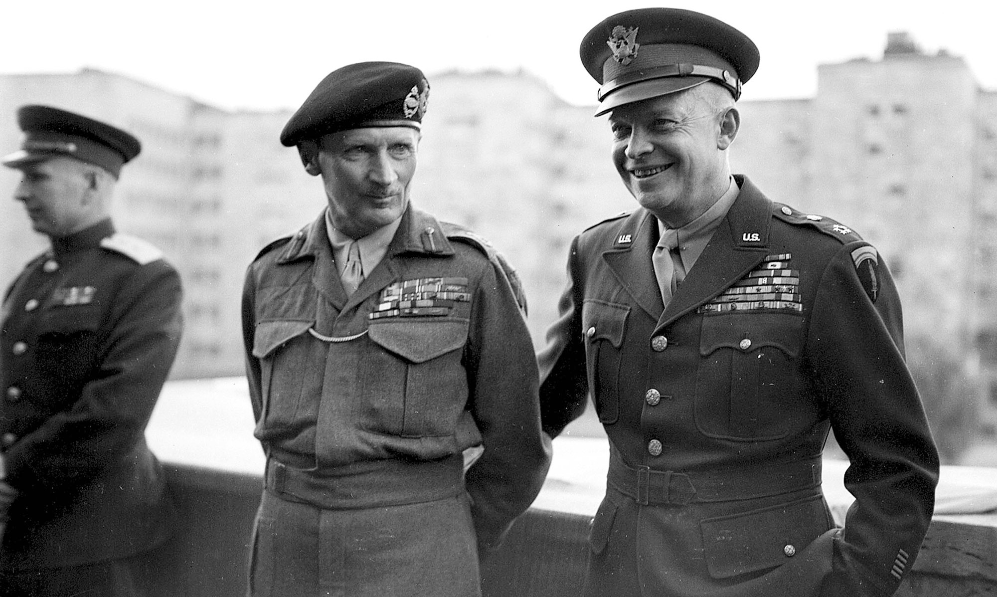 Bernard Montgomery and Dwight D. Eisenhower